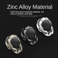 （Black）Car One Button Start Button Switch Decorative Protection Cover Iron Man Interior Starting Ring