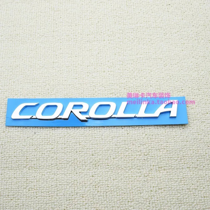 3D black Silver Car Trunk Tail Sticker Emblem Badge Decals Decoration For Toyota Corolla Camry Yaris Chr Auris RAV4 hilux logo