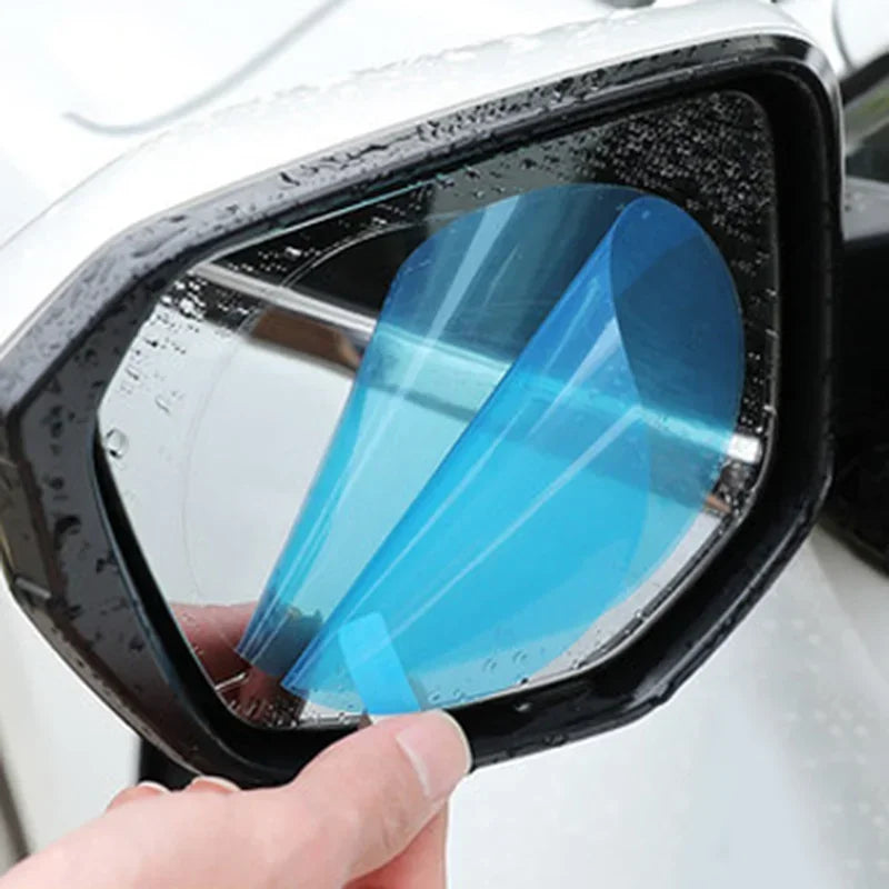 1-4pcs Car Rainproof Film Anti Fog Car Sticker Car Mirror Window Clear Film Rain Proof Waterproof Film Auto Sticker Accessories