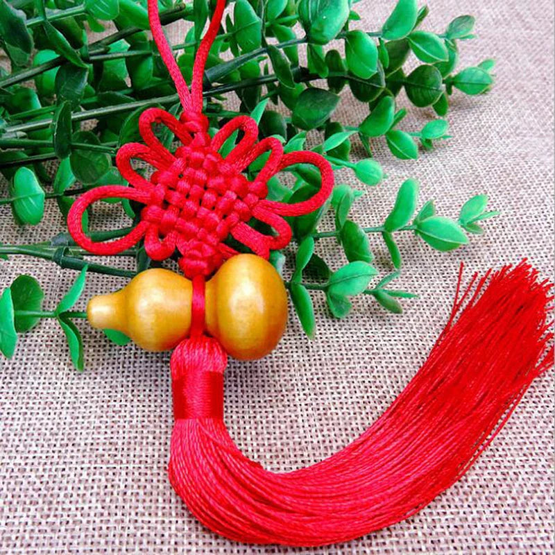 1Pc Lucky Charm Chinese Knot Feng Shui Gourd Pendant Home Car Hanging Decoration