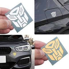 1/2pcs Car Styling 3D Metal Autobots Logo Transformers Emblems Badges Auto Decoration Universal Phones Stickers