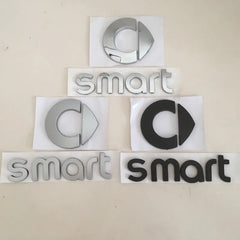 1pcs 3D ABS forsmart Car letters Front Hood Emblem Bonnet Sticker Rear tail Trunk Badge Decal Styling auto accessories