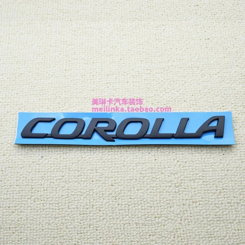 3D black Silver Car Trunk Tail Sticker Emblem Badge Decals Decoration For Toyota Corolla Camry Yaris Chr Auris RAV4 hilux logo