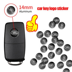 14mm Car Remote Key Fob Emblem Badge Radio Button Sticker Replacement Logo Decal For Land Rover Discovery Freelander Range Rover