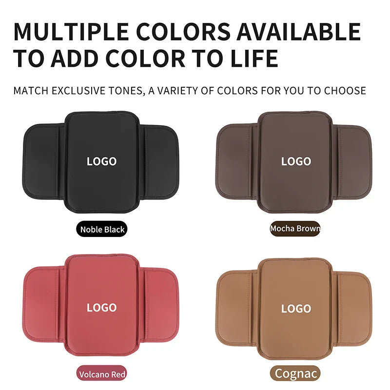 Leather Car Armrest Box Mats Auto Center Console Cover For Hyundai Tucson IX35 I30 I20 Kona Coupe Veloster I40 Getz Accessories