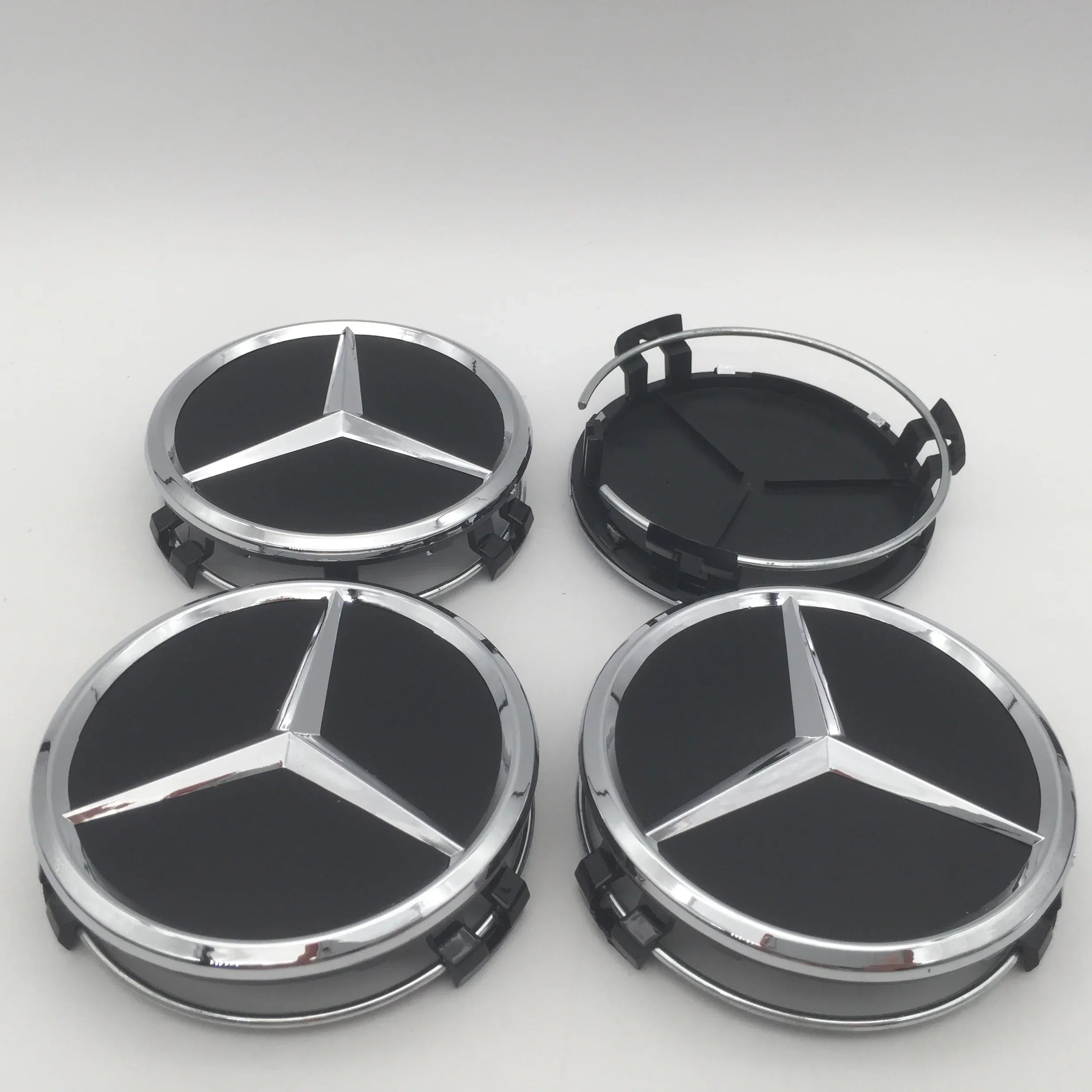 4pcs 3D 75mm Car emblem Wheel hub Center Cap Badge covers sticker Decals Styling accessories