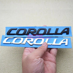 3D black Silver Car Trunk Tail Sticker Emblem Badge Decals Decoration For Toyota Corolla Camry Yaris Chr Auris RAV4 hilux logo
