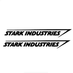 2 X for Stark Industries Car Body Stripes Stickers Vinyl Decal Iron People Man Car Stying Jdm Racing,20cm*3cm