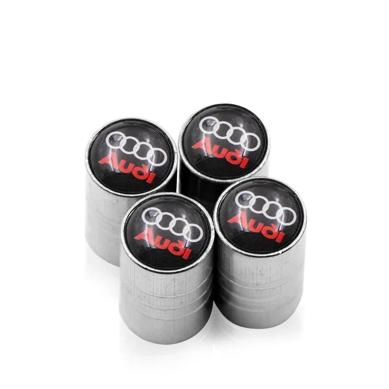 4 pcs Car Tire Wheel Valve Stem Caps protection cover For Audi a3 a4 a5 a6 a7 a8 b5 b6 b7 b8 c6 c7 c8 8v 8p car accessories
