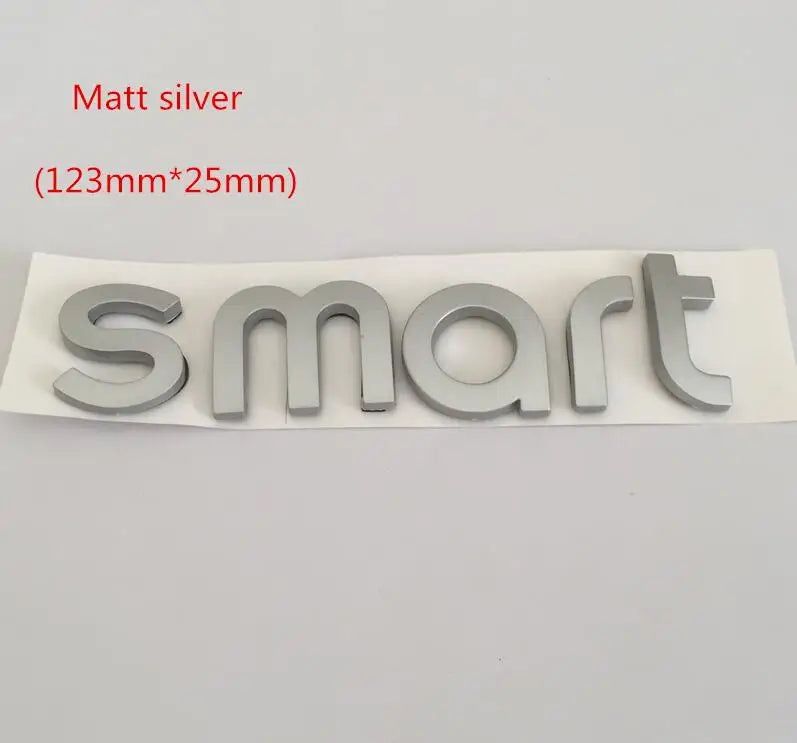 1pcs 3D ABS forsmart Car letters Front Hood Emblem Bonnet Sticker Rear tail Trunk Badge Decal Styling auto accessories