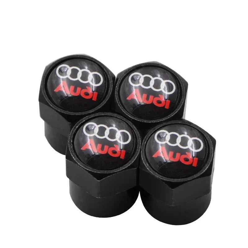 4 pcs Car Tire Wheel Valve Stem Caps protection cover For Audi a3 a4 a5 a6 a7 a8 b5 b6 b7 b8 c6 c7 c8 8v 8p car accessories