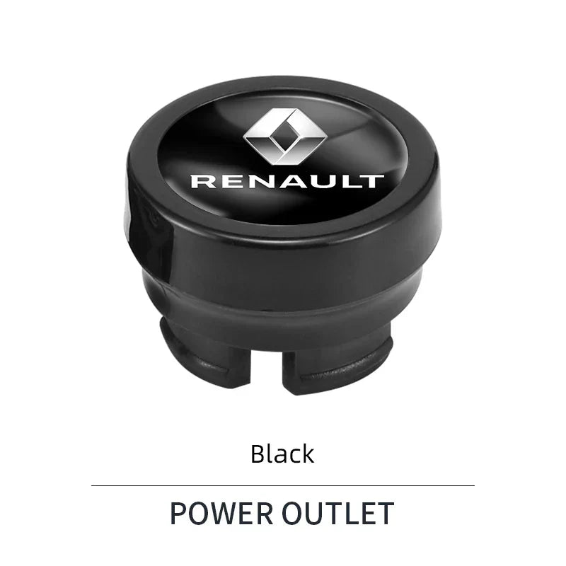 Car Cigarette Lighter Cover DustProof Decoration Cap Renault Clio Megane Captur Master Logan Kangoo Auto Accessories