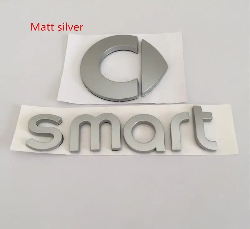 1pcs 3D ABS forsmart Car letters Front Hood Emblem Bonnet Sticker Rear tail Trunk Badge Decal Styling auto accessories