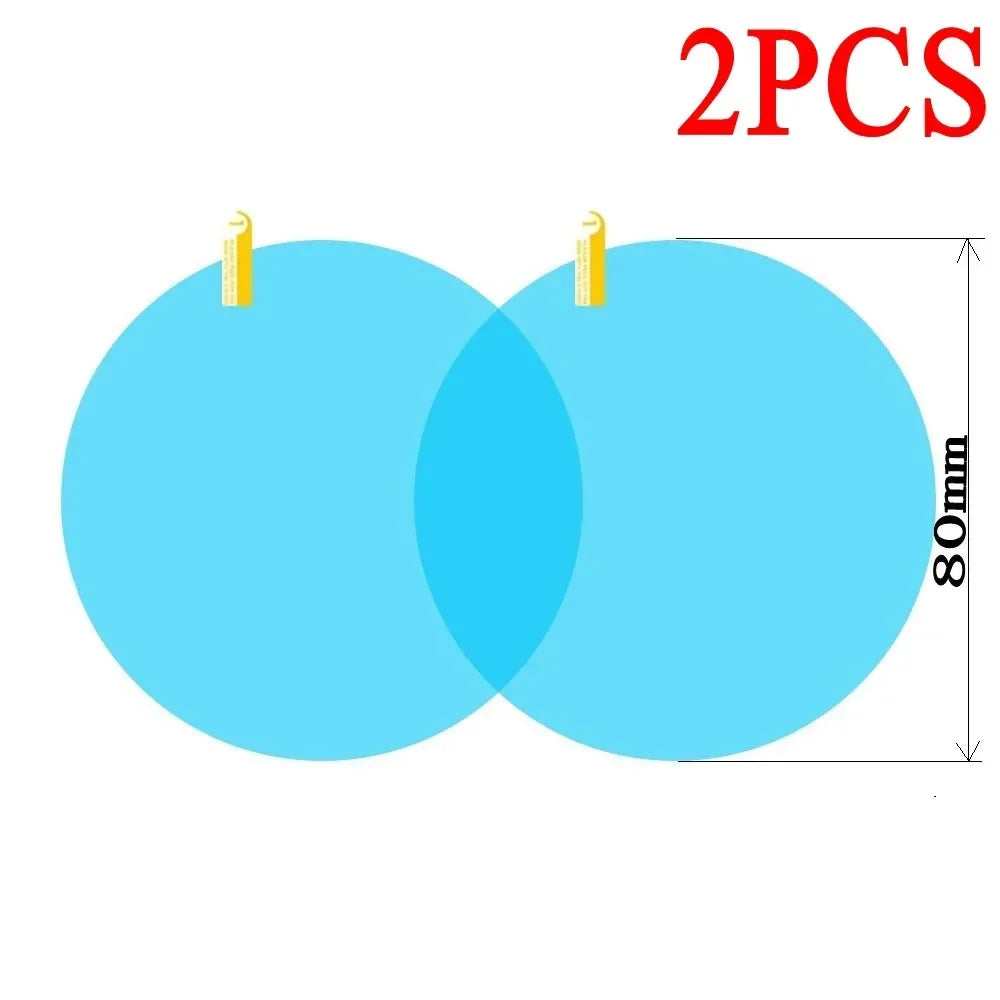 1-4pcs Car Rainproof Film Anti Fog Car Sticker Car Mirror Window Clear Film Rain Proof Waterproof Film Auto Sticker Accessories