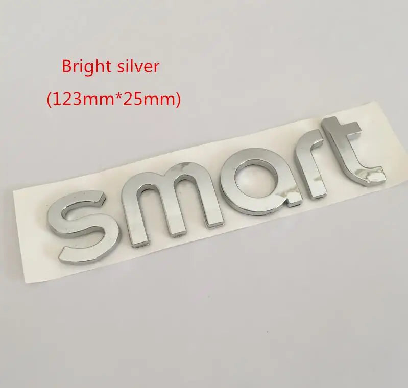 1pcs 3D ABS forsmart Car letters Front Hood Emblem Bonnet Sticker Rear tail Trunk Badge Decal Styling auto accessories