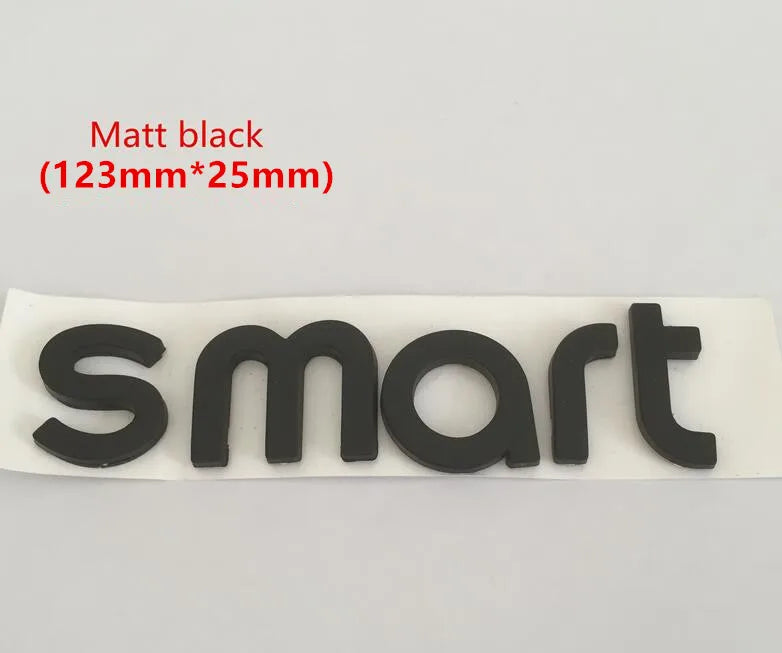 1pcs 3D ABS forsmart Car letters Front Hood Emblem Bonnet Sticker Rear tail Trunk Badge Decal Styling auto accessories
