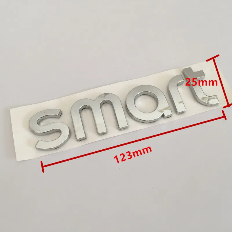 1pcs 3D ABS forsmart Car letters Front Hood Emblem Bonnet Sticker Rear tail Trunk Badge Decal Styling auto accessories