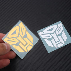 1/2pcs Car Styling 3D Metal Autobots Logo Transformers Emblems Badges Auto Decoration Universal Phones Stickers